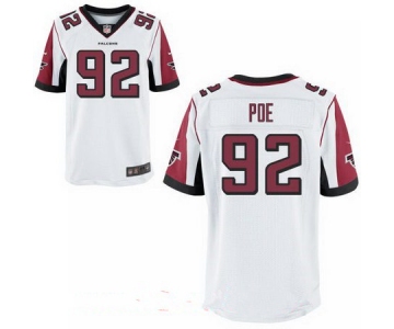 Men's Atlanta Falcons #92 Dontari Poe White Road Stitched NFL Nike Elite Jersey