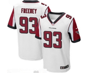 Men's Atlanta Falcons #93 Dwight Freeney White Road Stitched NFL Nike Elite Jersey