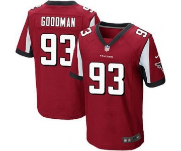 Men's Atlanta Falcons #93 Malliciah Goodman Red Team Color NFL Nike Elite Jersey