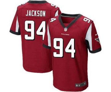 Men's Atlanta Falcons #94 Tyson Jackson Red Team Color NFL Nike Elite Jersey