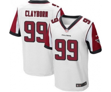 Men's Atlanta Falcons #99 Adrian Clayborn White Road NFL Nike Elite Jersey