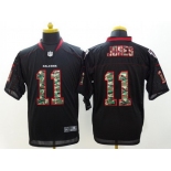 Nike Atlanta Falcons #11 Julio Jones Black With Camo Elite Jersey