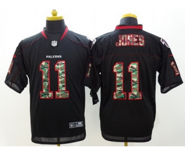 Nike Atlanta Falcons #11 Julio Jones Black With Camo Elite Jersey