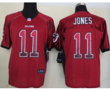 Nike Atlanta Falcons #11 Julio Jones Drift Fashion Red Elite Jersey