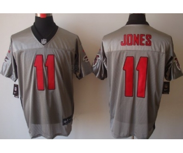 Nike Atlanta Falcons #11 Julio Jones Gray Shadow Elite Jersey