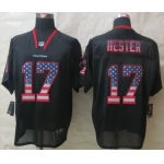 Nike Atlanta Falcons #17 Devin Hester 2014 USA Flag Fashion Black Elite Jersey
