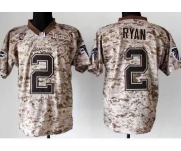 Nike Atlanta Falcons #2 Matt Ryan 2013 USMC Camo Elite Jersey