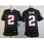 Nike Atlanta Falcons #2 Matt Ryan Black Elite Jersey