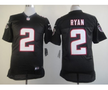 Nike Atlanta Falcons #2 Matt Ryan Black Elite Jersey