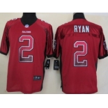 Nike Atlanta Falcons #2 Matt Ryan Drift Fashion Red Elite Jersey