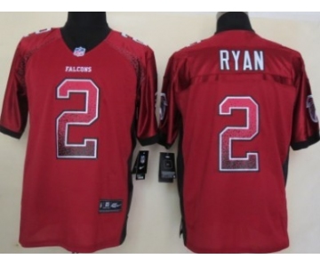 Nike Atlanta Falcons #2 Matt Ryan Drift Fashion Red Elite Jersey