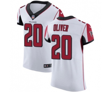 Nike Atlanta Falcons #20 Isaiah Oliver White Men's Stitched NFL Vapor Untouchable Elite Jersey