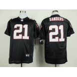 Nike Atlanta Falcons #21 Deion Sanders Black Elite Jersey