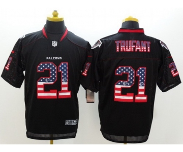 Nike Atlanta Falcons #21 Desmond Trufant 2014 USA Flag Fashion Black Elite Jersey