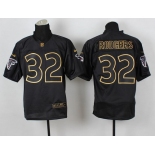 Nike Atlanta Falcons #32 Jacquizz Rodgers 2014 All Black/Gold Elite Jersey