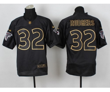 Nike Atlanta Falcons #32 Jacquizz Rodgers 2014 All Black/Gold Elite Jersey
