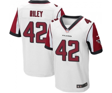 Nike Atlanta Falcons #42 Duke Riley White Men's Stitched NFL Elite Jersey