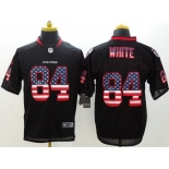 Nike Atlanta Falcons #84 Roddy White 2014 USA Flag Fashion Black Elite Jersey