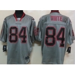 Nike Atlanta Falcons #84 Roddy White Lights Out Gray Elite Jersey