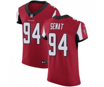 Nike Atlanta Falcons #94 Deadrin Senat Red Team Color Men's Stitched NFL Vapor Untouchable Elite Jersey