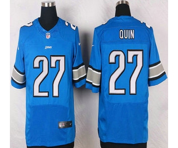 Detroit Lions #27 Glover Quin Light Blue Team Color NFL Nike Elite Jersey