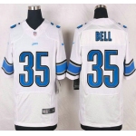 Detroit Lions #35 Joique Bell White Road NFL Nike Elite Jersey