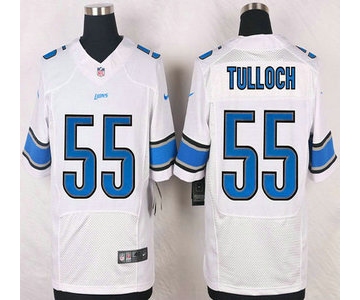 Detroit Lions #55 Stephen Tulloch White Road NFL Nike Elite Jersey