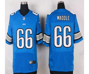 Detroit Lions #66 LaAdrian Waddle Light Blue Team Color NFL Nike Elite Jersey