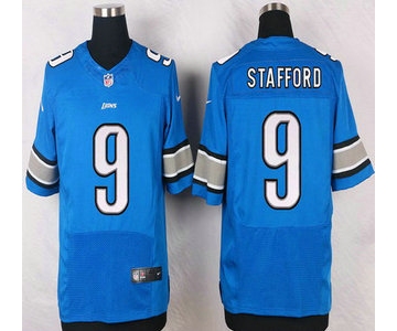 Detroit Lions #9 Matthew Stafford Light Blue Team Color NFL Nike Elite Jersey