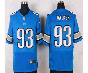 Detroit Lions #93 Tyrunn Walker Light Blue Team Color NFL Nike Elite Jersey