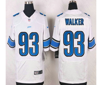 Detroit Lions #93 Tyrunn Walker White Road NFL Nike Elite Jersey