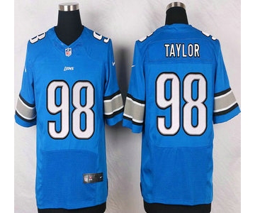 Detroit Lions #98 Devin Taylor Light Blue Team Color NFL Nike Elite Jersey