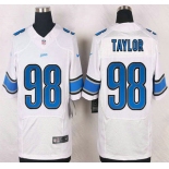 Detroit Lions #98 Devin Taylor White Road NFL Nike Elite Jersey