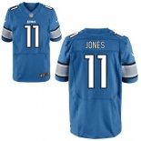 Men's Detroit Lions #11 Marvin Jones Light Blue Team Color NFL Nike Elite Jersey