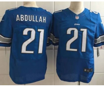 Men's Detroit Lions #21 Ameer Abdullah Nike Light Blue Elite Jersey