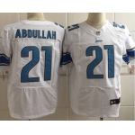 Men's Detroit Lions #21 Ameer Abdullah Nike White Elite Jersey