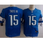 Nike Detroit Lions #15 Golden Tate III Light Blue Elite Jersey