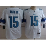 Nike Detroit Lions #15 Golden Tate III White Elite Jersey