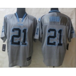 Nike Detroit Lions #21 Reggie Bush Lights Out Gray Elite Jersey