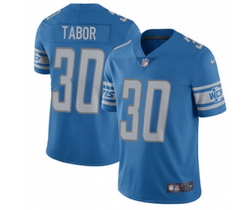 Nike Detroit  Lions #30 Teez Tabor Blue Team Color Men's Stitched NFL Elite Jersey