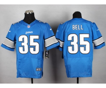 Nike Detroit Lions #35 Joique Bell Light Blue Elite Jersey
