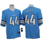 Nike Detroit Lions #44 Jahvid Best Light Blue Elite Jersey