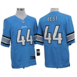Nike Detroit Lions #44 Jahvid Best Light Blue Elite Jersey
