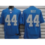 Nike Detroit Lions #44 Jahvid Best Navy Blue Elite Jersey