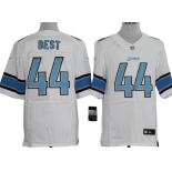 Nike Detroit Lions #44 Jahvid Best White Elite Jersey