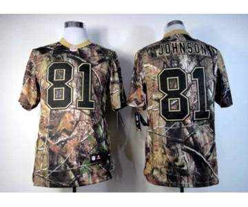 Nike Detroit Lions #81 Calvin Johnson Realtree Camo Elite Jersey