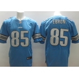 Nike Detroit Lions #85 Eric Ebron Light Blue Elite Jersey