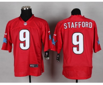 Nike Detroit Lions #9 Matthew Stafford 2014 QB Red Elite Jersey