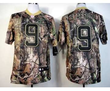 Nike Detroit Lions #9 Matthew Stafford Realtree Camo Elite Jersey