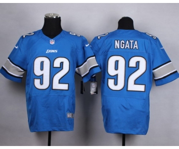 Nike Detroit Lions #92 Haloti Ngata Light Blue Elite Jersey